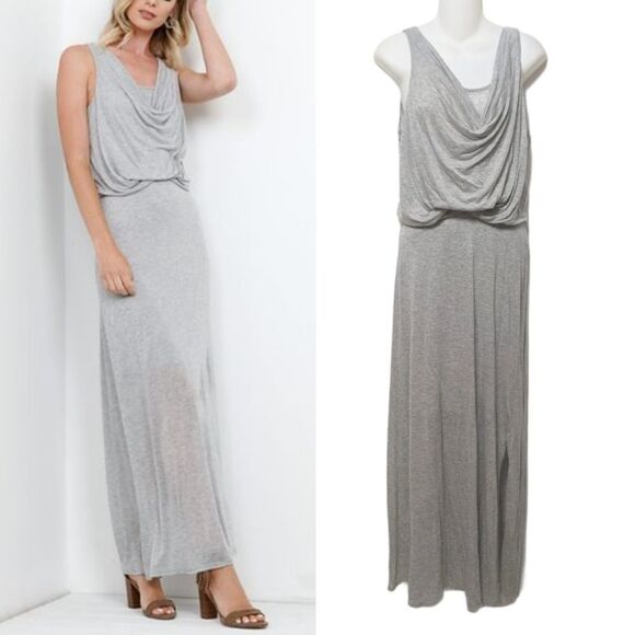 THREE DOTS 100% Tencel Sleeveless Maxi Dress XS - Picture 1 of 8